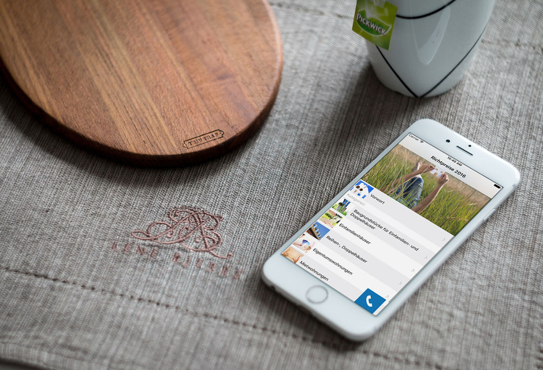 Waldfinder App auf iPhone