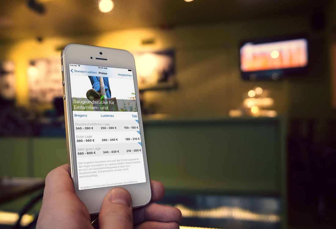 Waldfinder App auf iPhone